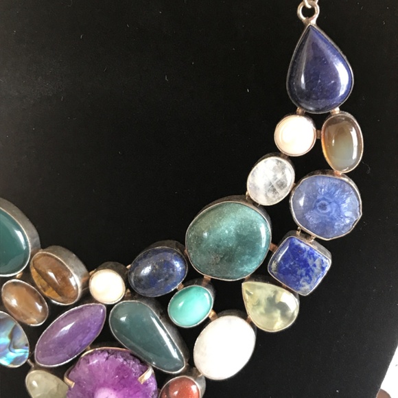 Multi Gemstone Necklace- EUC! - Picture 7 of 11